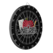 Nerd - Logo Dartscheibe (Vorderseite Links)