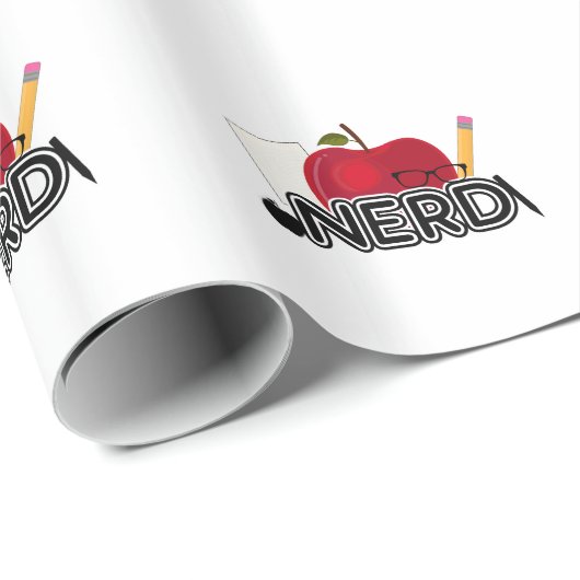 Nerd - Logo Geschenkpapier (Rolleneckpunkt)