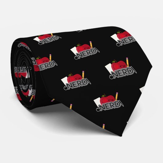 Nerd - Logo Krawatte (Gerollt)