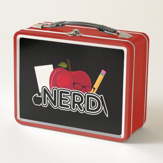Nerd - Logo Metall Brotdose (Vorderseite)