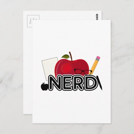 Nerd - Logo Postkarte (Vorne/Hinten)