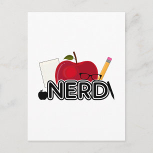 Nerd - Logo Postkarte