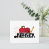 Nerd - Logo Postkarte (Stehend Vorderseite)