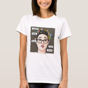 Nerd-Mädchen regieren die Welt T-Shirt