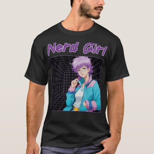 Nerd Mädchen T-Shirt (Vorderseite)