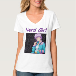 Nerd Mädchen T-Shirt