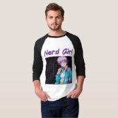 Nerd Mädchen T-Shirt (Vorne ganz)