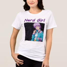 Nerd Mädchen Tri-Blend Shirt