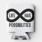 Nerd Mathematik Life hat Möglichkeiten Dosenkühler (Rückseite)