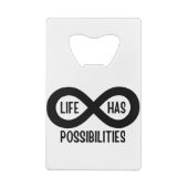 Nerd Mathematik Life hat Möglichkeiten Geldbeutel Flaschenöffner (Rückseite)