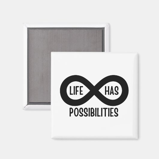 Nerd Mathematik Life hat Möglichkeiten Magnet (Vorderseite/Rückseite)