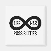 Nerd Mathematik Life hat Möglichkeiten Magnet (Vorne)