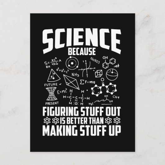 Nerd Mathematiker Physiker Postkarte (Vorderseite)