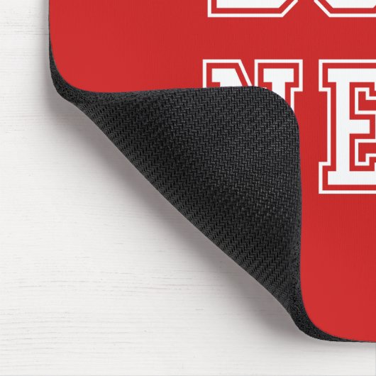 Nerd mit bearbeitbarer Farbe im Stil Mousepad (Ecke)