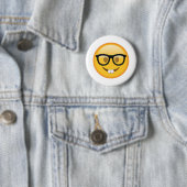 Nerd mit Brille - Emoji Button (Beispiel)