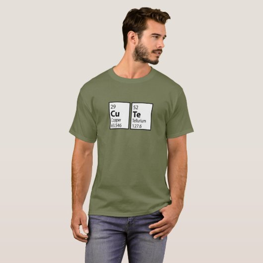 Nerd "niedlich Science Geek Uni" T-Shirt (Vorne ganz)