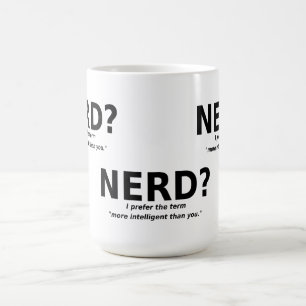 Nerd oder intelligenter lustiger Becher Kaffeetasse