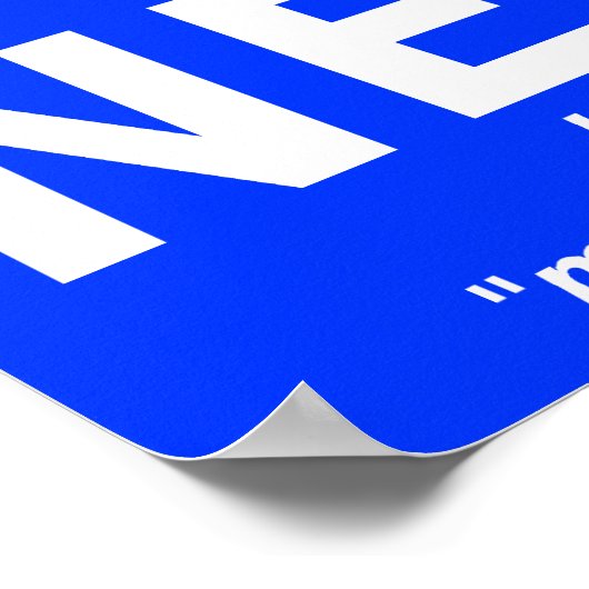 Nerd oder intelligentere lustige Plakatzeichen Poster (Ecke)