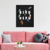 NERD, Papageien, Eule, Tauben, Kookaburra Leinwanddruck (Insitu (Wohnzimmer))