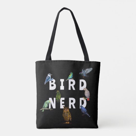 NERD, Papageien, Eule, Tauben, Kookaburra Tasche (Rückseite)