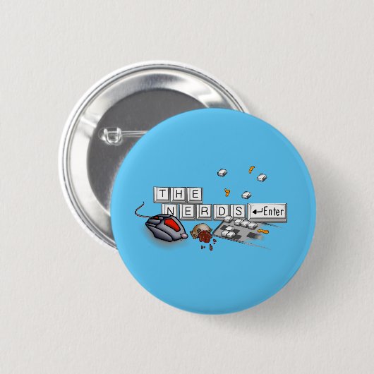 Nerd - PC Master Race Button (Vorne & Hinten)