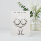 Nerd Postkarte (Stehend Vorderseite)