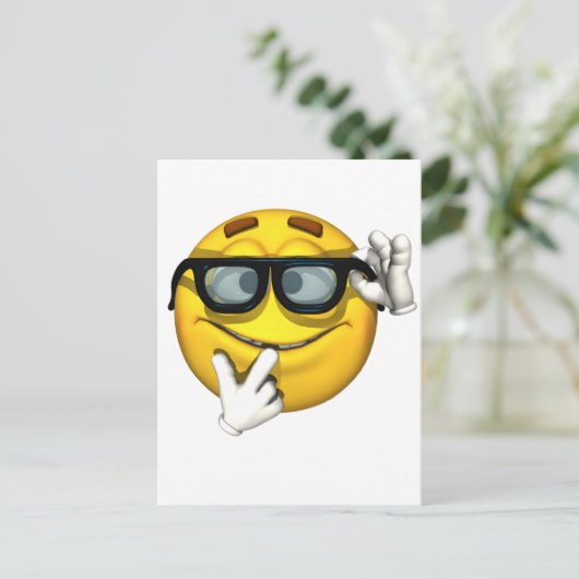 Nerd Postkarte (Stehend Vorderseite)