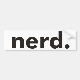 Nerd-Produkte u. Entwürfe! Autoaufkleber