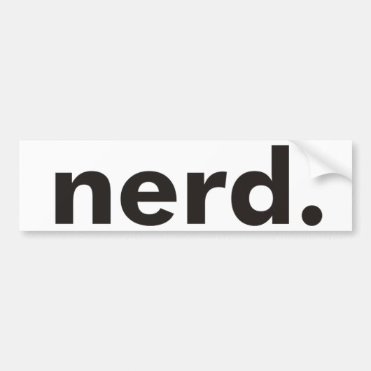 Nerd-Produkte u. Entwürfe! Autoaufkleber (Vorne)
