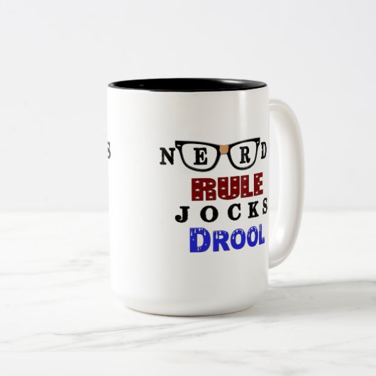 Nerd Regel Spaß Kaffeepause Tasse (VorderseiteRechts)