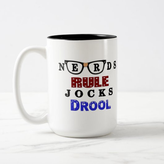 Nerd Regel Spaß Kaffeepause Tasse (Links)