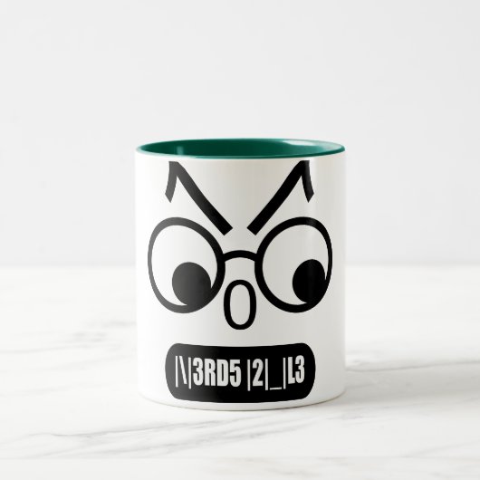 Nerd-Regel Zweifarbige Tasse (Mittel)
