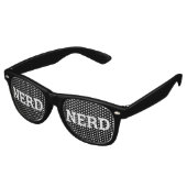 NERD Retro Schatten / Fun Party Sonnenbrille (Schrägansicht)