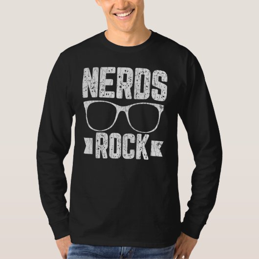 Nerd rock Computer IT Techniker Geek Graphic T-Shirt (Vorderseite)