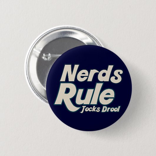 Nerd Rule Jocks Drool Button (Vorne & Hinten)