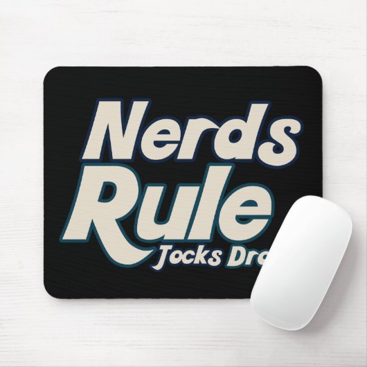 Nerd Rule Jocks Drool Mousepad (Mit Mouse)