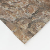 Nerd-Silhouette des Straußen Vogels Rustikale brau Fleecedecke (Ecke)