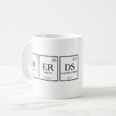 Nerd Spaß für periodische Tischelemente Kaffeetasse (Vorderseite Links)