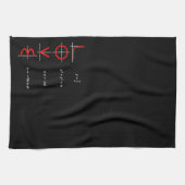 Nerd Spaß | Graph der Liebe von Mathematik und Sci Geschirrtuch (Horizontal)