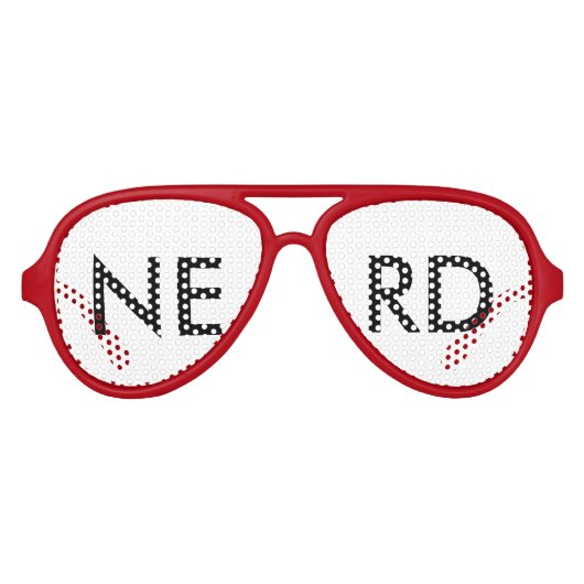 NERD SUNGLASSES PARTYBRILLE (Vorderseite)