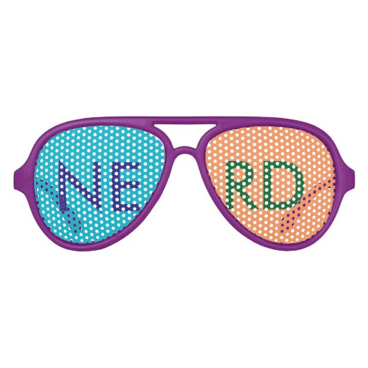 NERD SUNGLASSES PARTYBRILLE (Vorderseite)