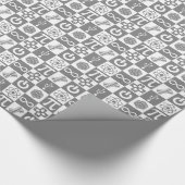 Nerd-Symbole Geschenkpapier (Ecke)