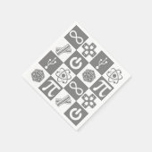 Nerd-Symbole Serviette (Ecke)