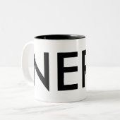 Nerd Tasse | Büro-Mitarbeiter lustiges Geschenk (Vorderseite Links)
