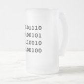 Nerd-Tasse Mattglas Bierglas (VorderseiteRechts)