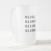 Nerd-Tasse Mattglas Bierglas (Vorderseite Links)