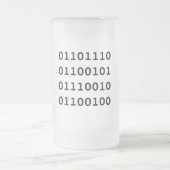 Nerd-Tasse Mattglas Bierglas (Mittel)