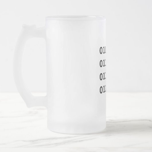 Nerd-Tasse Mattglas Bierglas (Links)