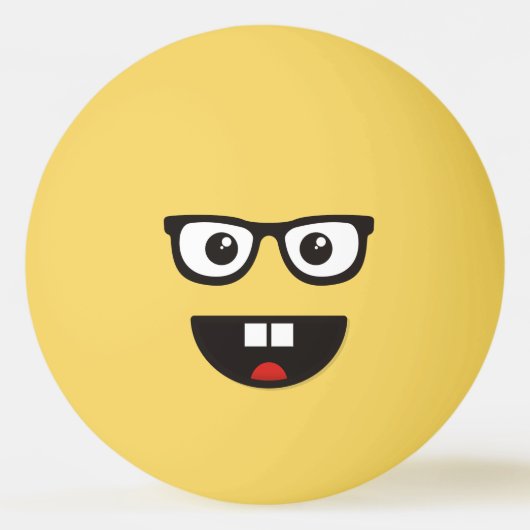 Nerd Tischtennisball (Vorderseite)