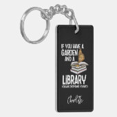 Nerd und Gärtner Personalisiert Schlüsselanhänger (Vorderseite links)